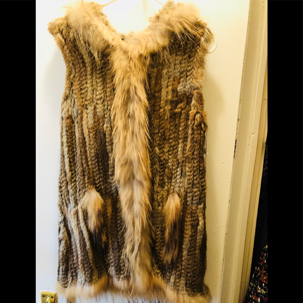 Rabbit And Coyote Fur Vest